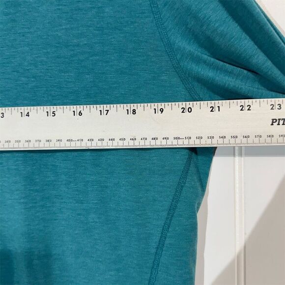 Carhartt Force Women’s XL Quarter Zip Pullover Teal Long Sleeve Workwear Top - Picture 4 of 10